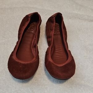 Tory Burch Calf Hair Women's Ballet Flats - Comfortable Slip-On Flats Sz 6 New